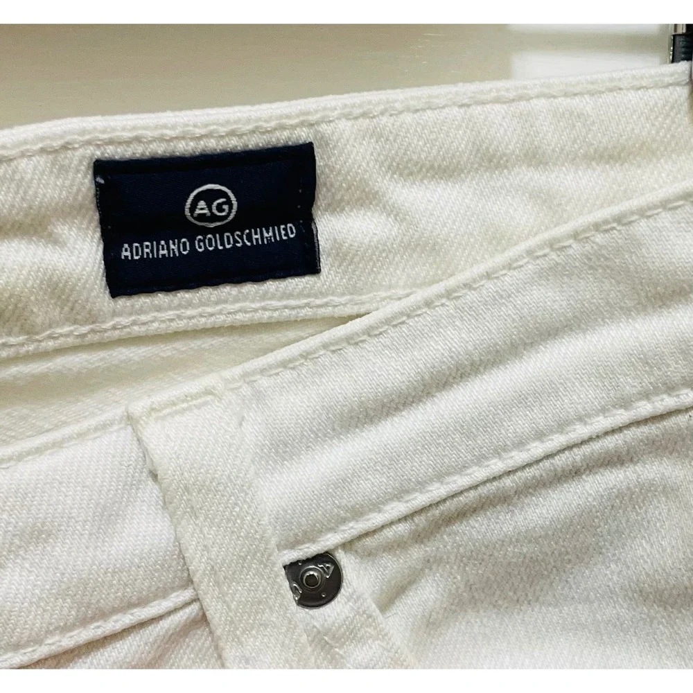 AG Adriano Goldschmied‎ The Stilt White Cigarette Leg Jeans Size 28R